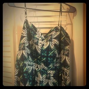 Sundress with smocked back and boning